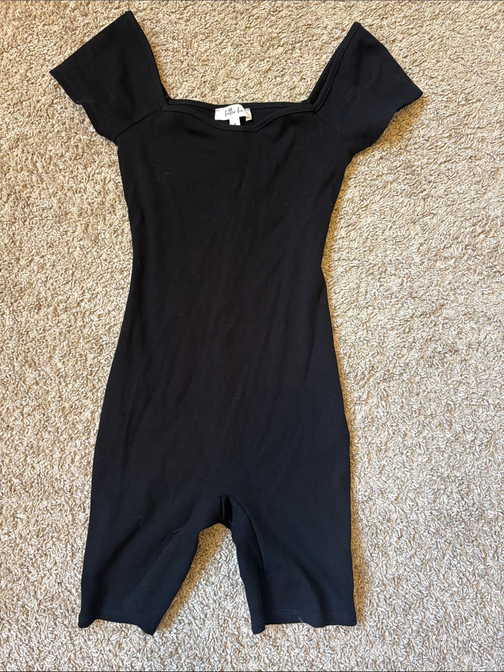 Better Be Chocolate Brown Ribbed Short Sleeve Romper